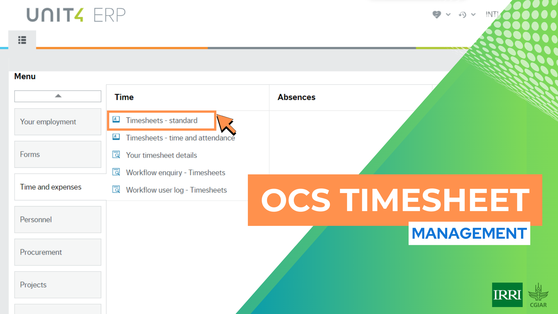 OCS Timesheet Management